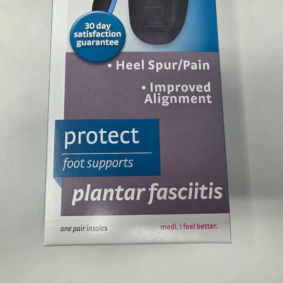 MEDIVEN PROTECT INSOLES PLANTAR FASCIITIS HEEL SPUR PAIN MENS 11 12.5 EU 45 46 - Picture 2 of 4